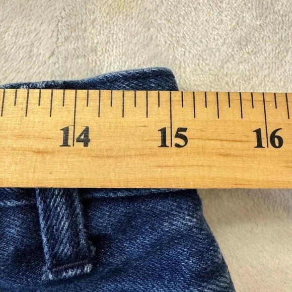 Vintage 80s 90s High Waisted Wide Leg Dark Wash Classic Mom Jeans by Fore Warned - Picture 5 of 8